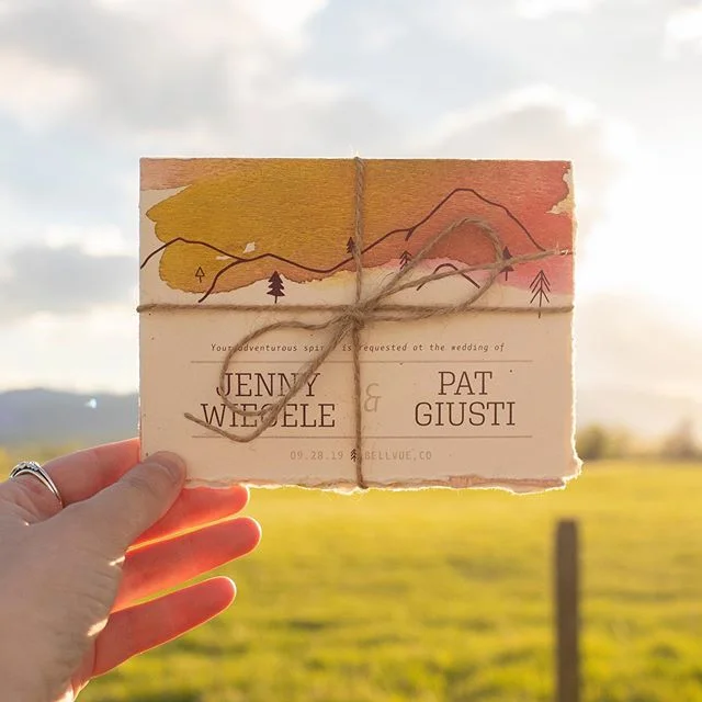 There&rsquo;s nothing like putting your heart into something to celebrating love! Being a Colorado wedding where all of their family will be flying in we really needed to give people extra information and ensure they felt the importance to visit the 