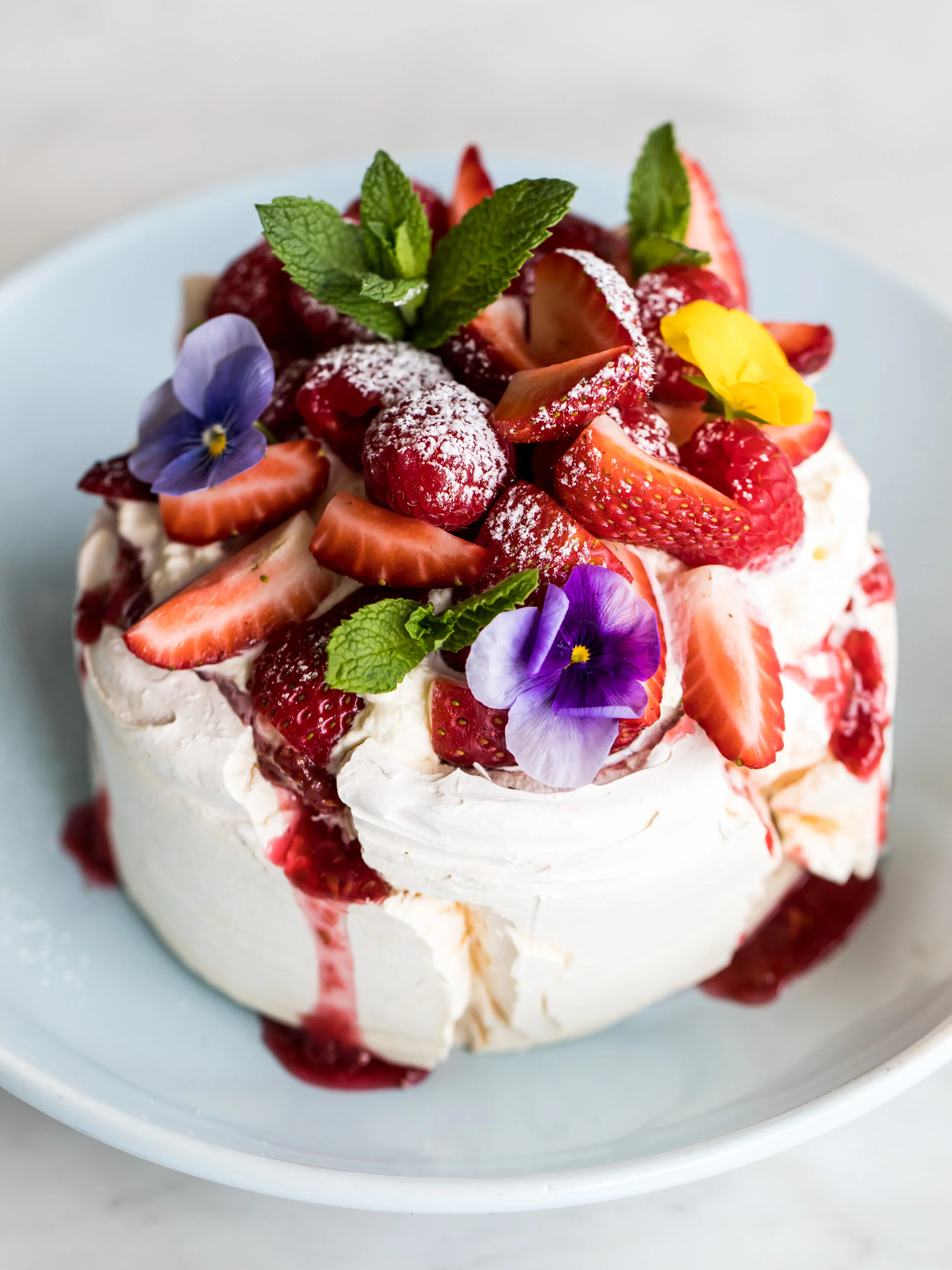On the menu at The Boathouse Hotel Patonga: Patonga pavlova with fresh berries, coulis + cream.