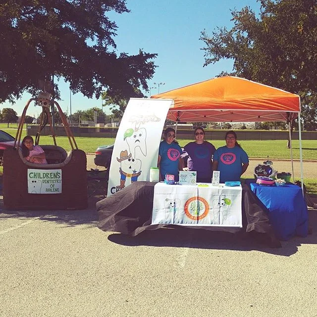 Stop by our table at the @bigcountryballoonfest today and tomorrow!!! ##bigcountryballoonfest #bigcountry #abilenetx #cdoa #childrensdentistryofabilene