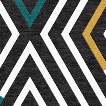 Teal, Gold, B&W Reverse Zebra KGHX-ZEB-201