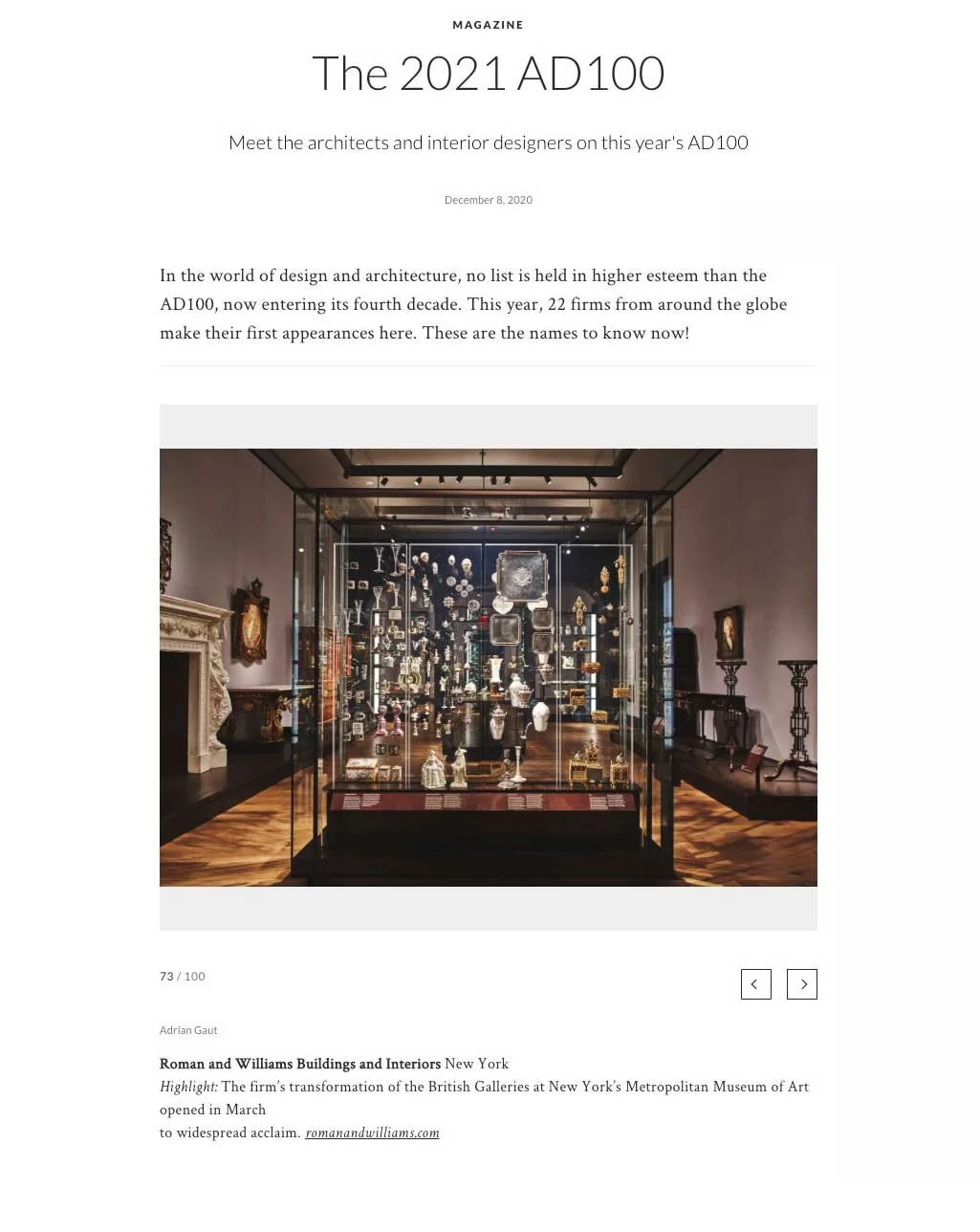 ARCHITECTURAL DIGEST