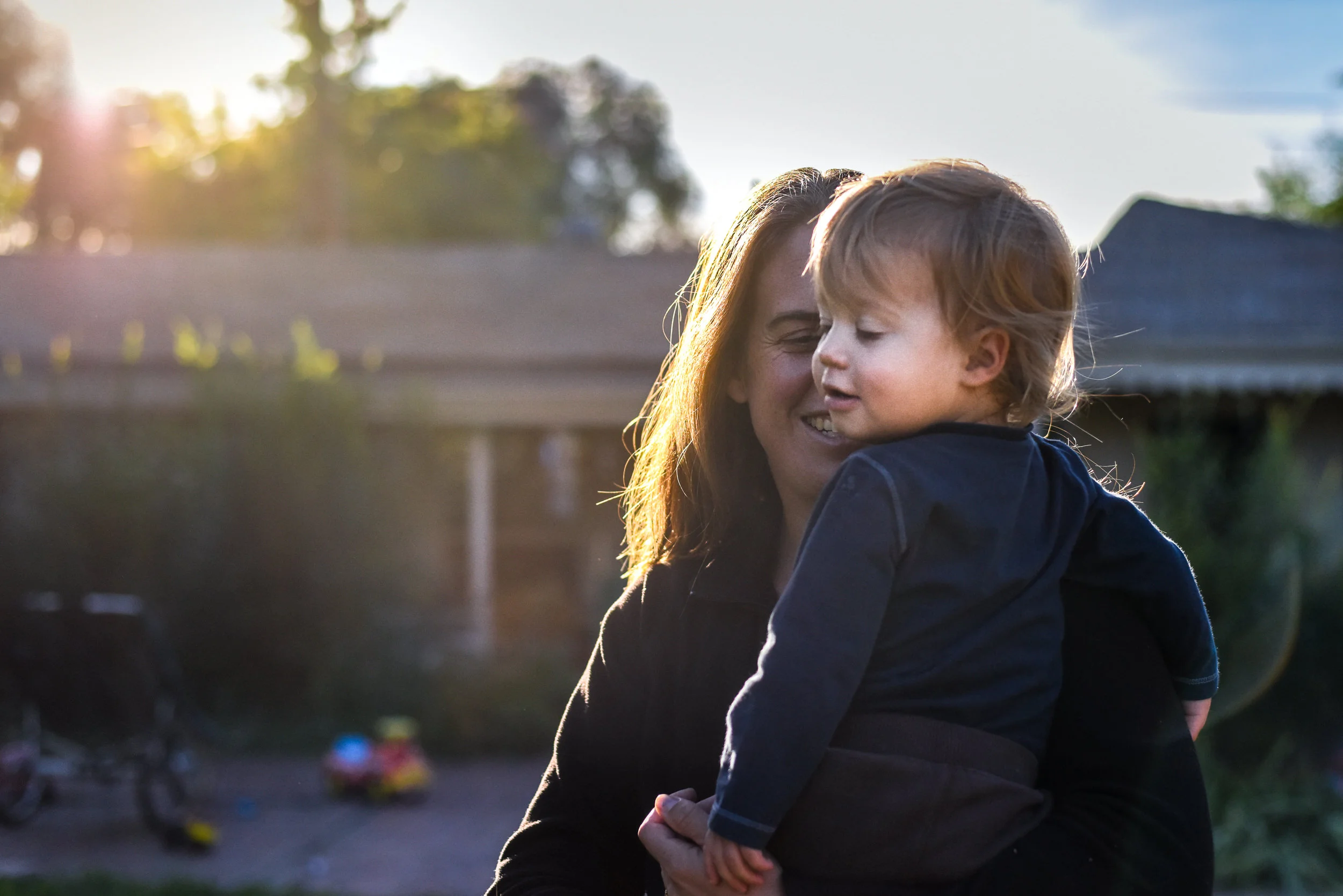 Blog - The Pen & Camera - Gratitude Journal, Inspirational, Spring, Writing, Denver, Colorado, Friendship - Documentary Childhood Photography - mom with boy later afternoon sunset
