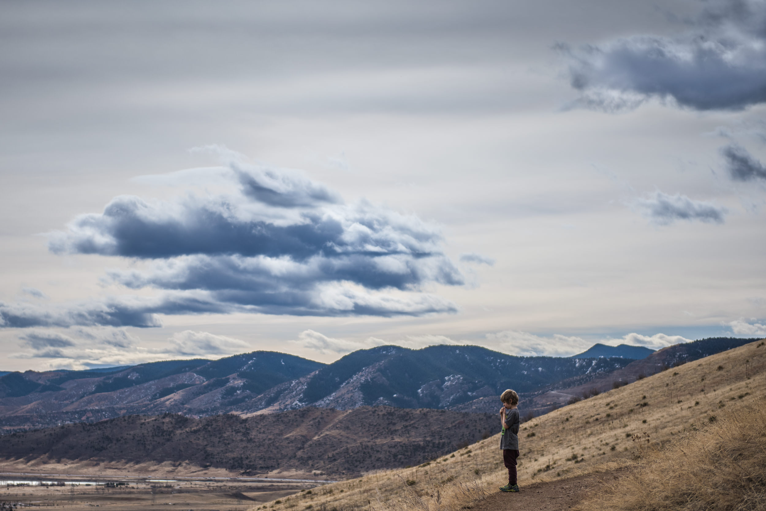 Blog - Molly Rees Photo - Documentary Childhood Photography - Boy on Green Mountain hiking trail in Denver Colorado by M. Menschel