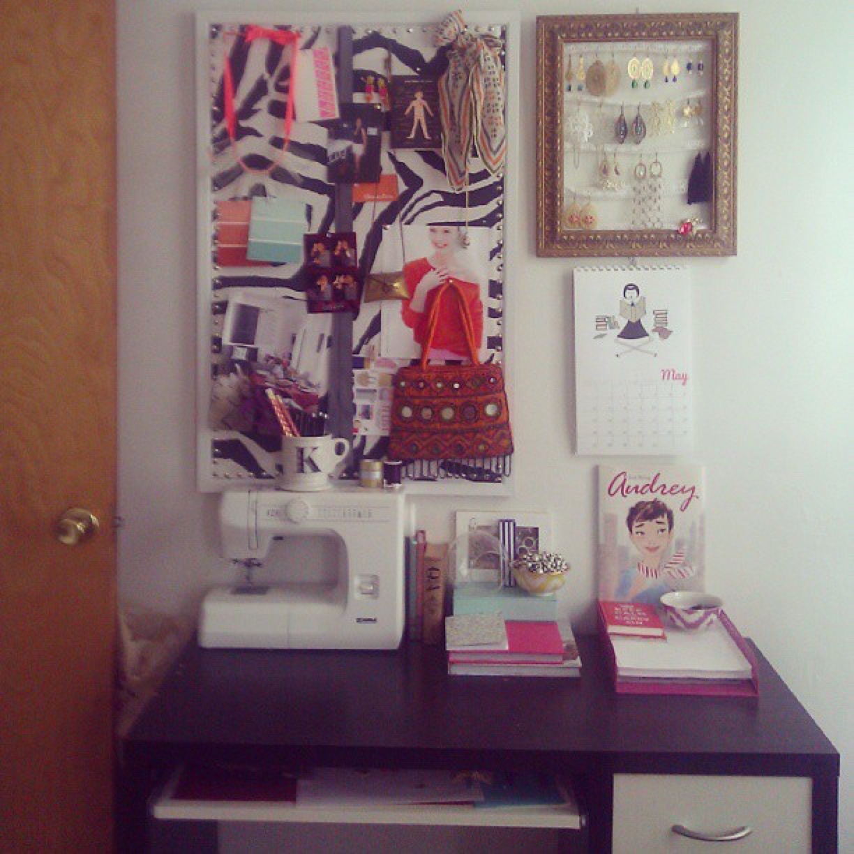 My craft room in our NJ house back in 2010. Pulled this grainy image from my IG account, haha!&nbsp;