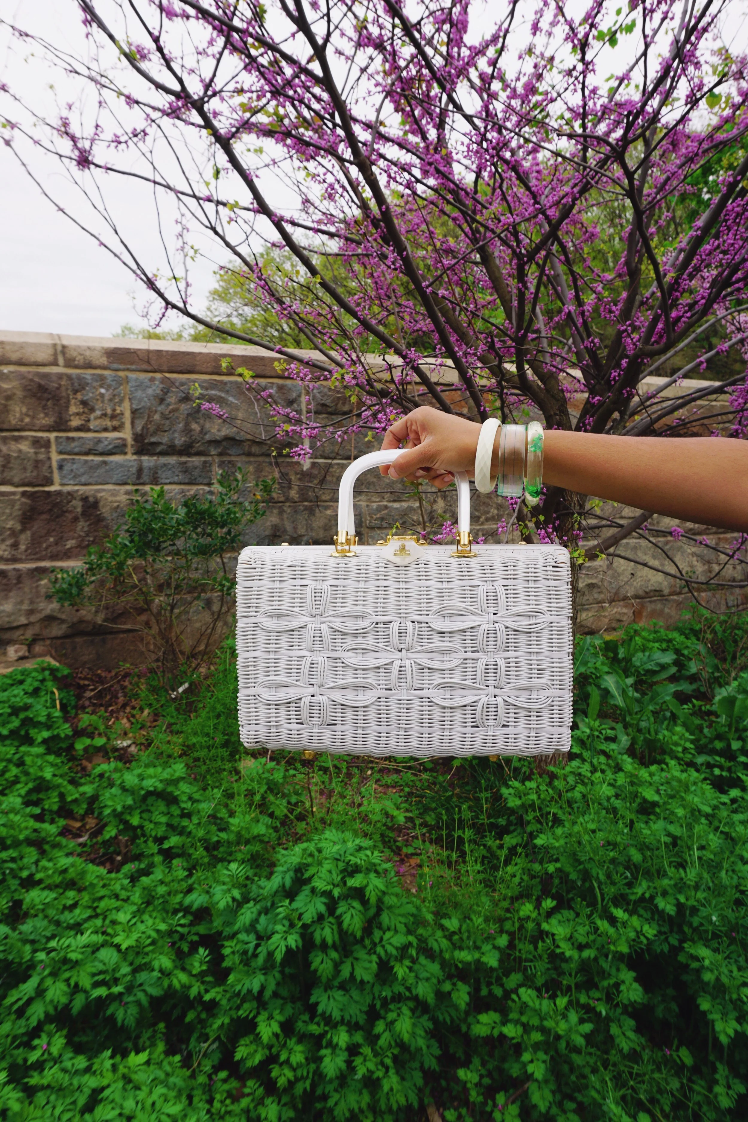 The vintage bangle in the middle actually belonged to Mom!&nbsp;