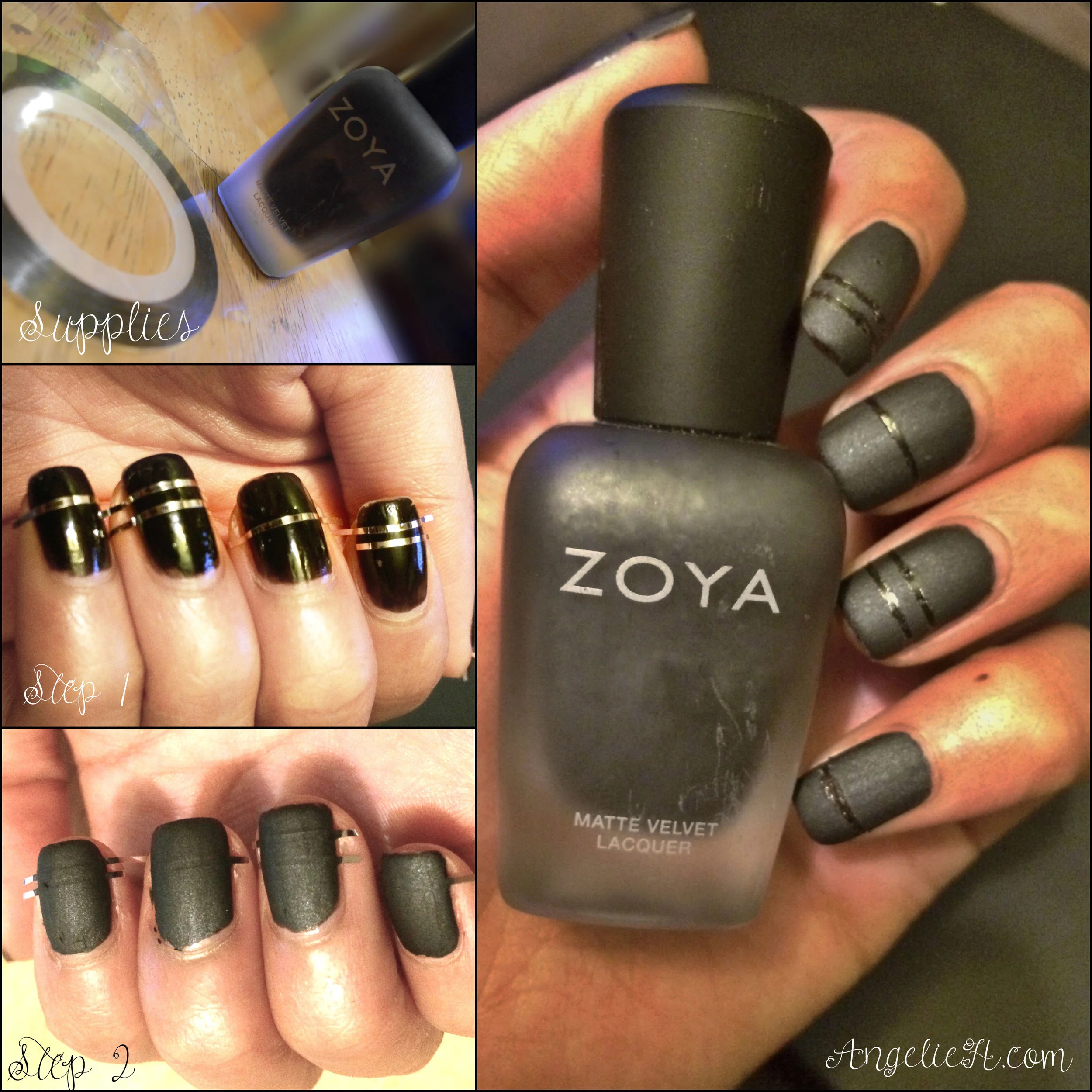 Matte Black Nails