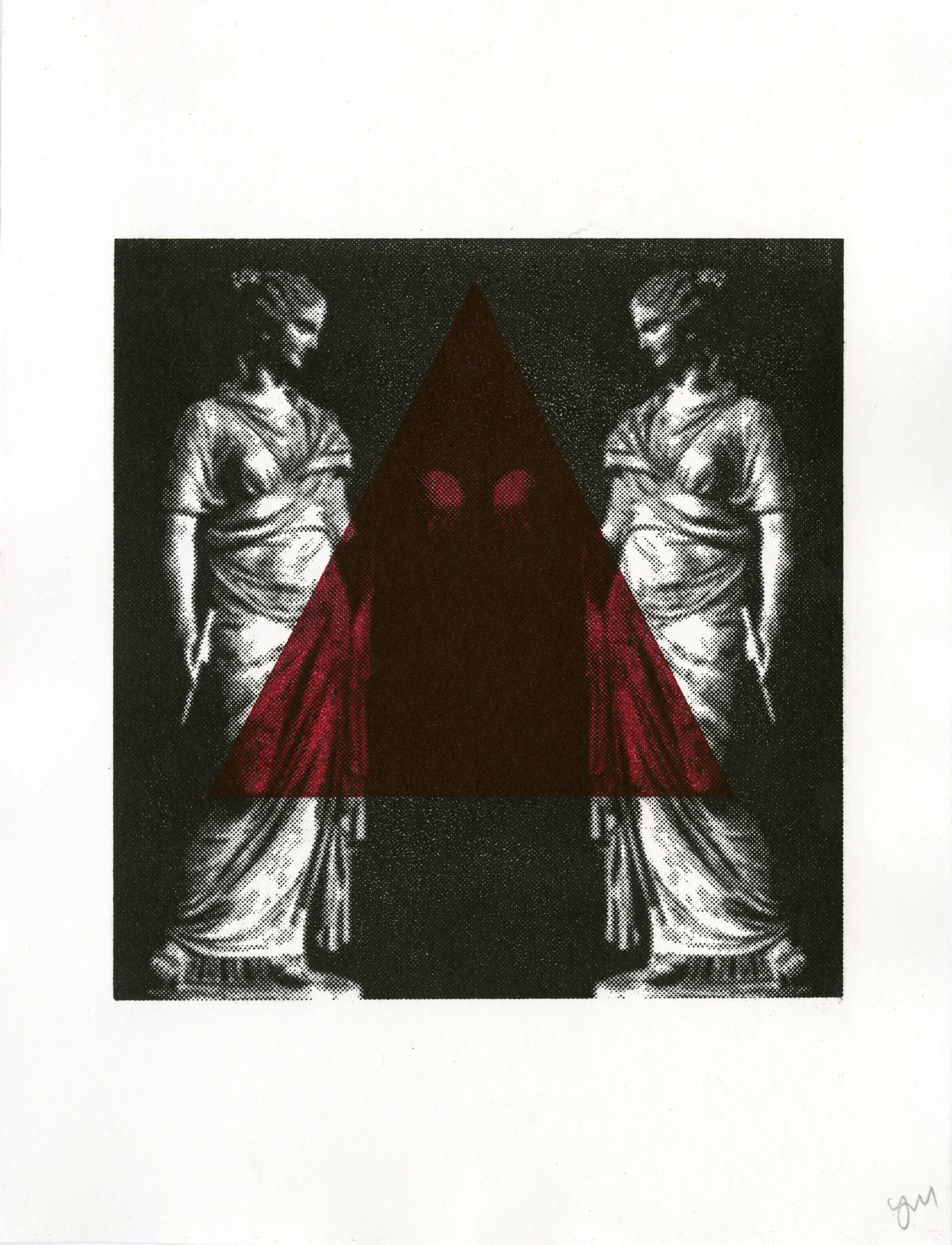 Red Triangle | Two-color lithograph