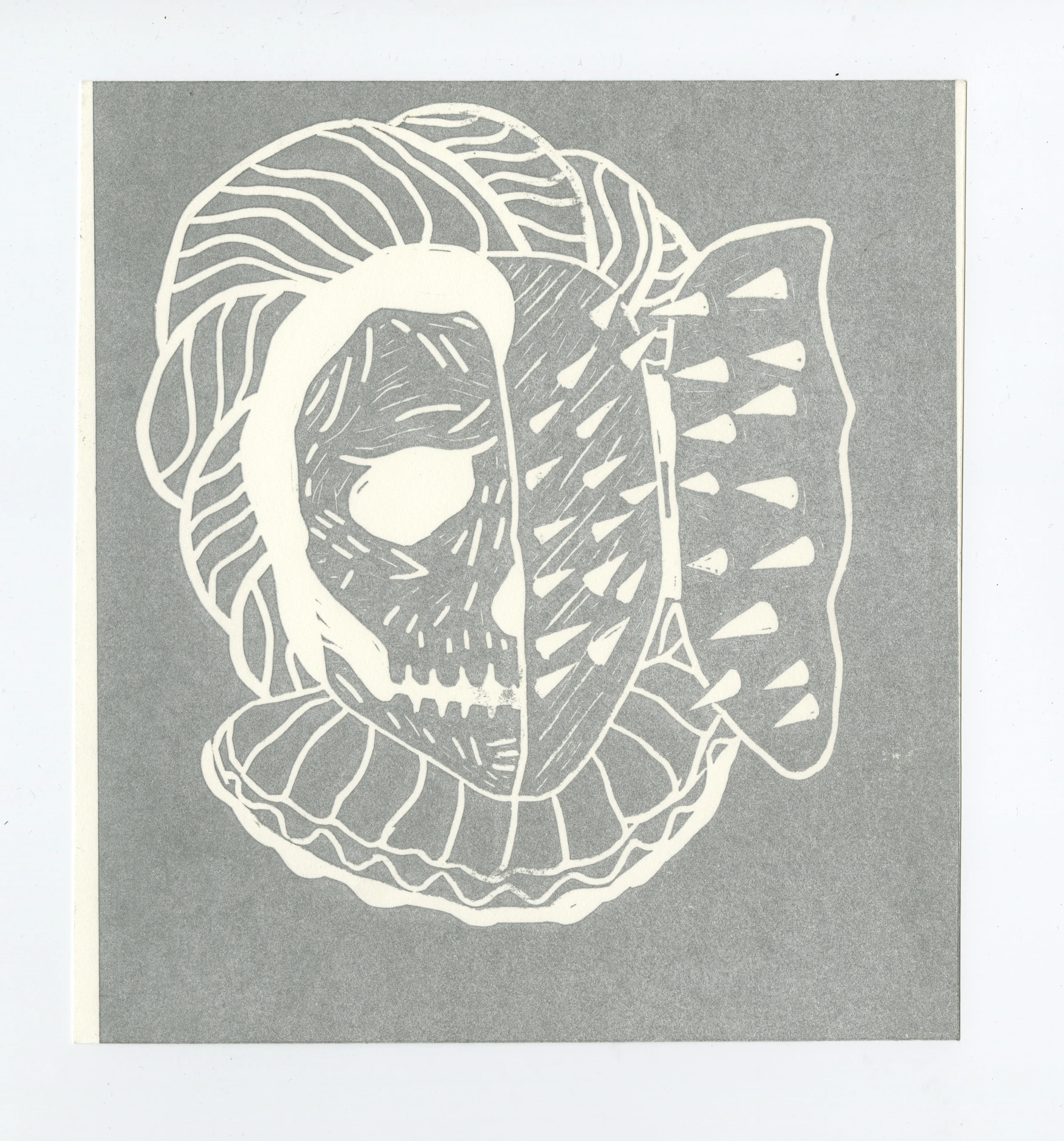 Bathory Skull | Linocut