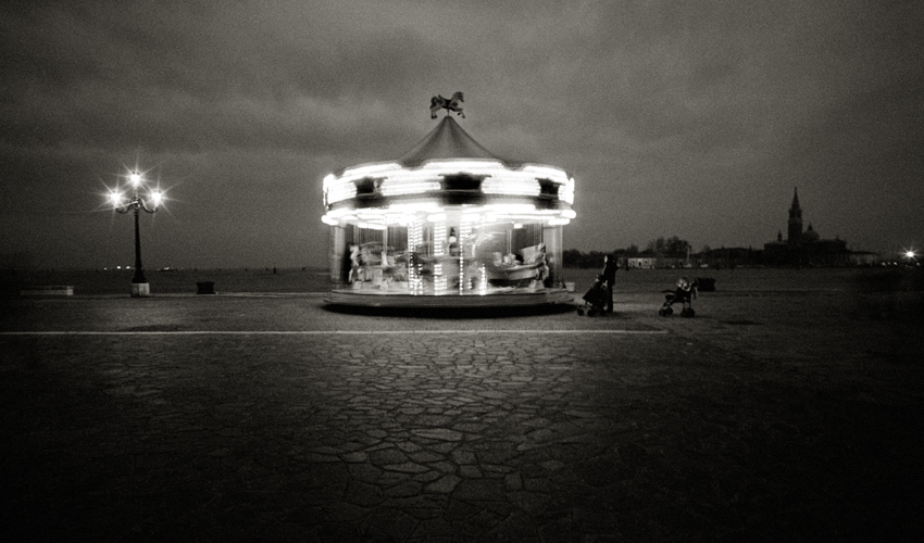 "VENICE - Carousel" - (2007) Giclee Archival Print 68.5cm x 40.5cm (27in x 16in) Edition Available - 14 / 95 Signed, Titled, Numbered and Dated in pencil by Photographer
