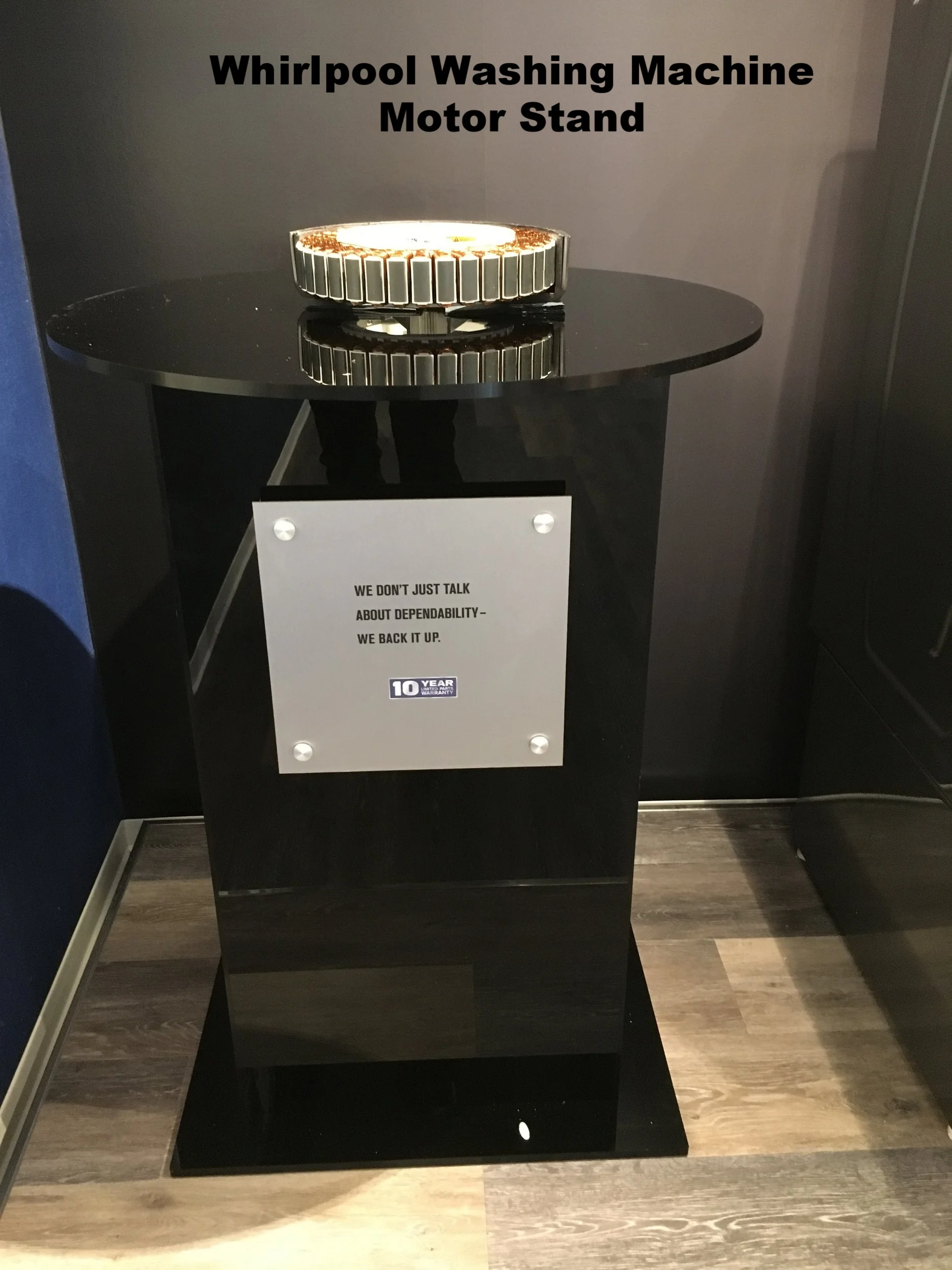 Black acrylic stand - Chicago Whirlpool Headquarters