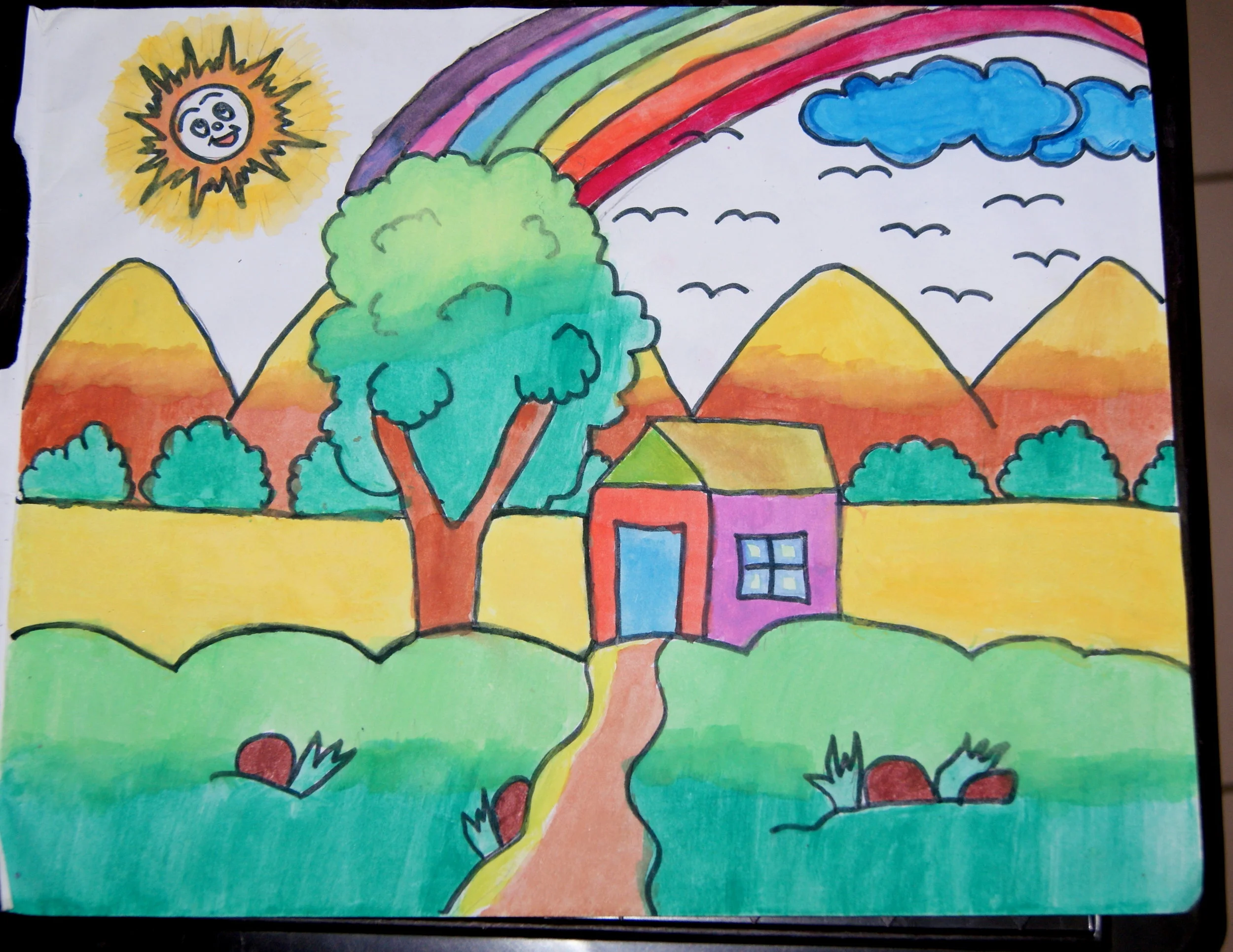 Art submitted to us by Pankh - The Creative School in November 2017 . Drawn by one of their youth artists.