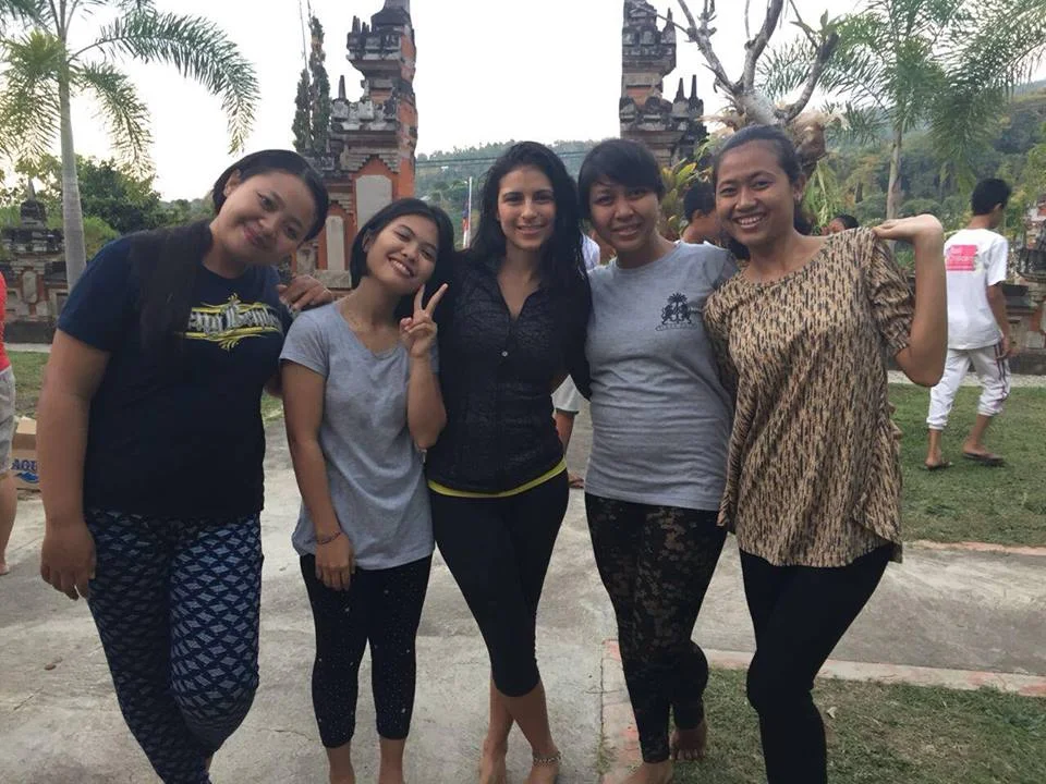Volunteer Yoga Teacher Lorena with the wonderful BCF staff and volunteers