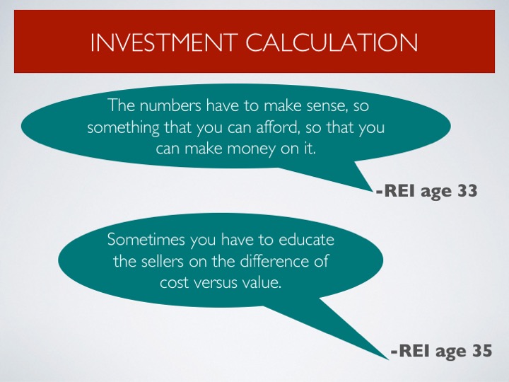 Calculating cost of development versus return on investment was a key part of urban redevelopment planning for individual investors. 