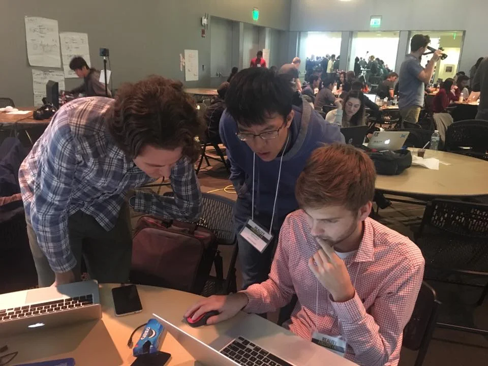 Three out of six members of the Real Talk Team: (l to r) Zach Schiller, Jeff King, and Krystian Babilinski