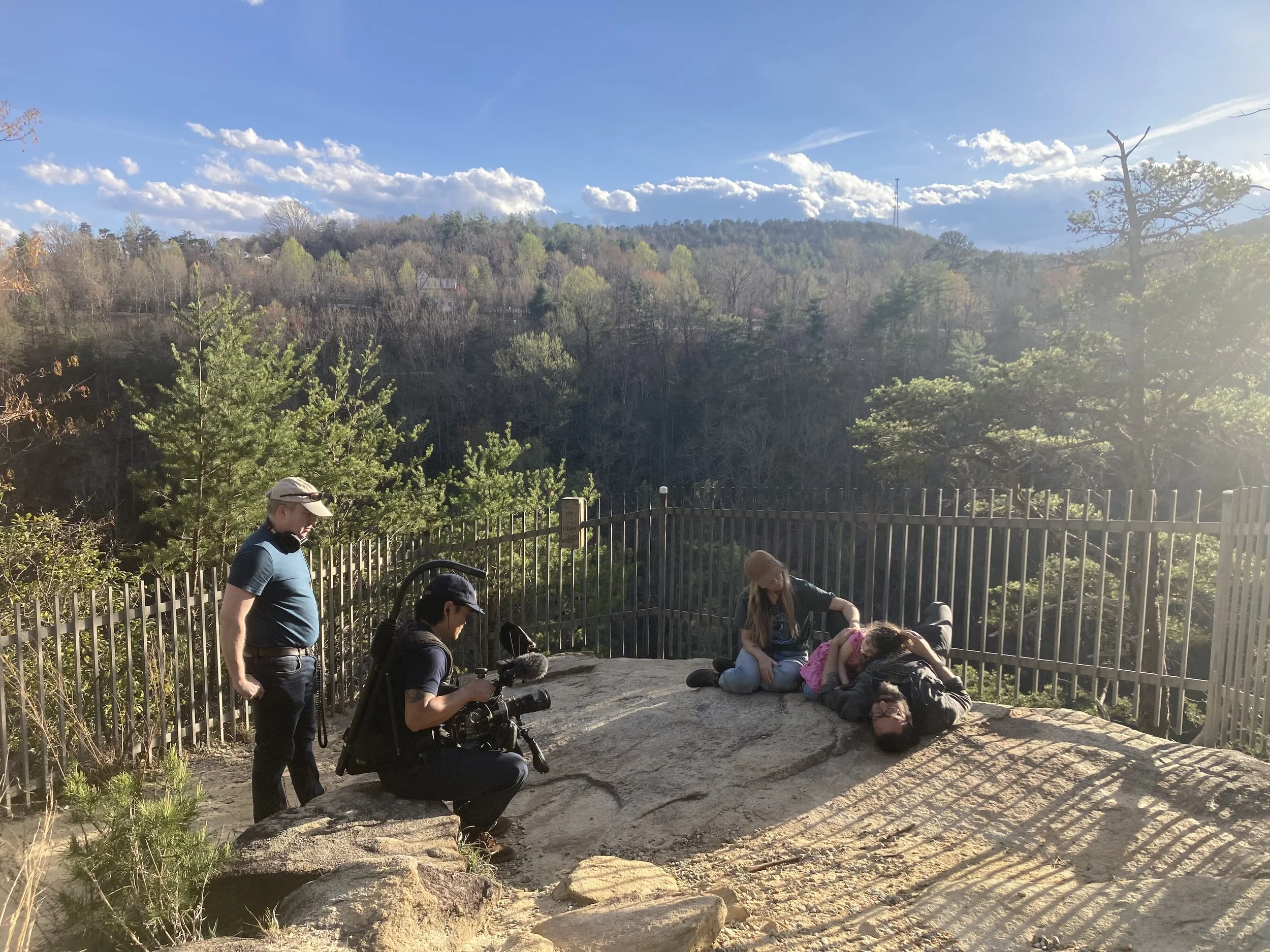 25-03-25 We Sing Nonetheless-Tallulah Falls GA-by Kelin Verrette-18 25 58-Adam Mazo-Raffi Roy filming-Doni Zasloff-Willow-Eric Lindberg.jpg