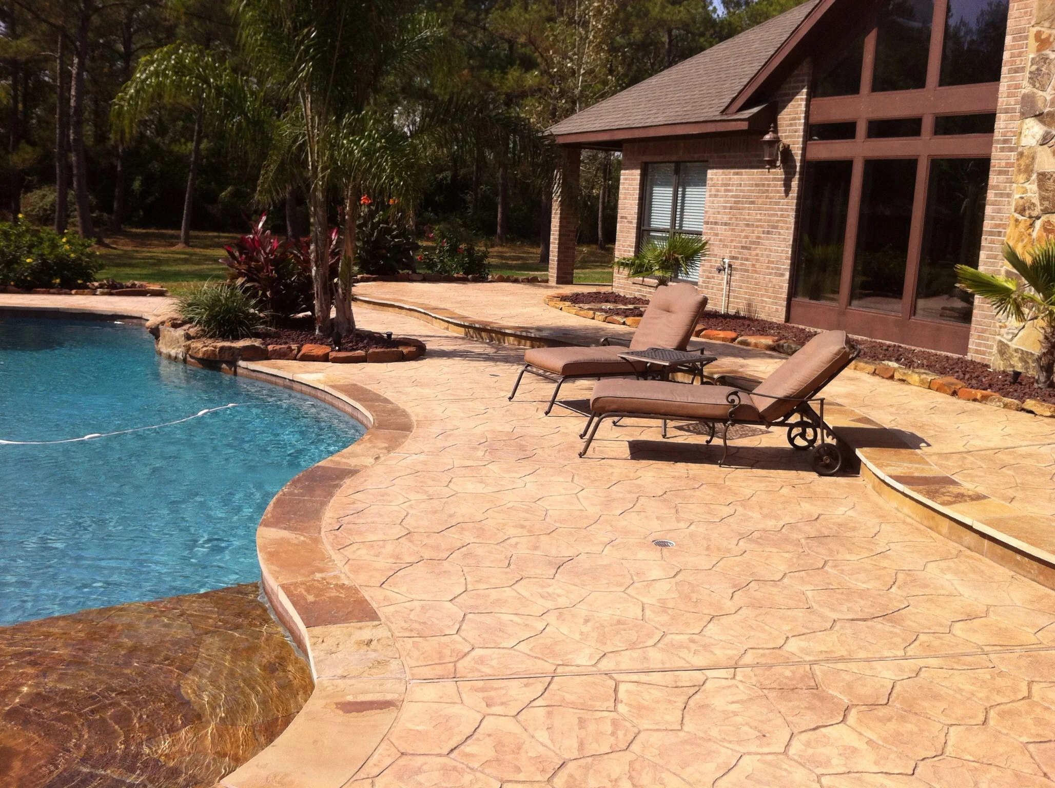 Stamped Overlay (Flagstone Pattern)