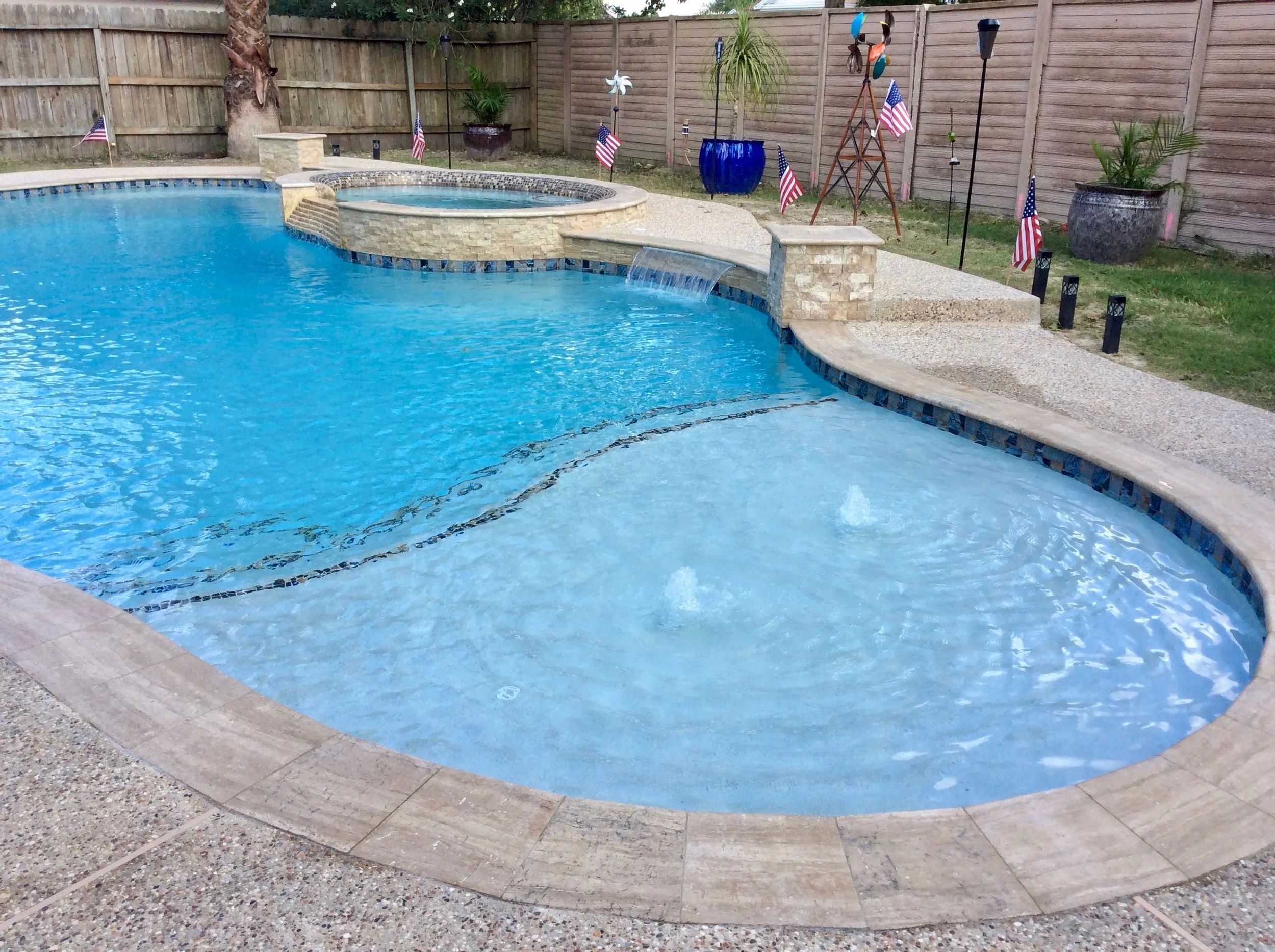 Photos - Quartzscapes - Tahoe Blue — Backyard Amenities | Houston Pool ...