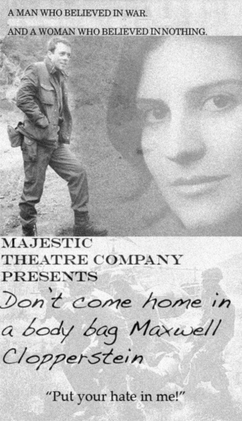 Poster from the play done as part of the majestic Theater Co web series