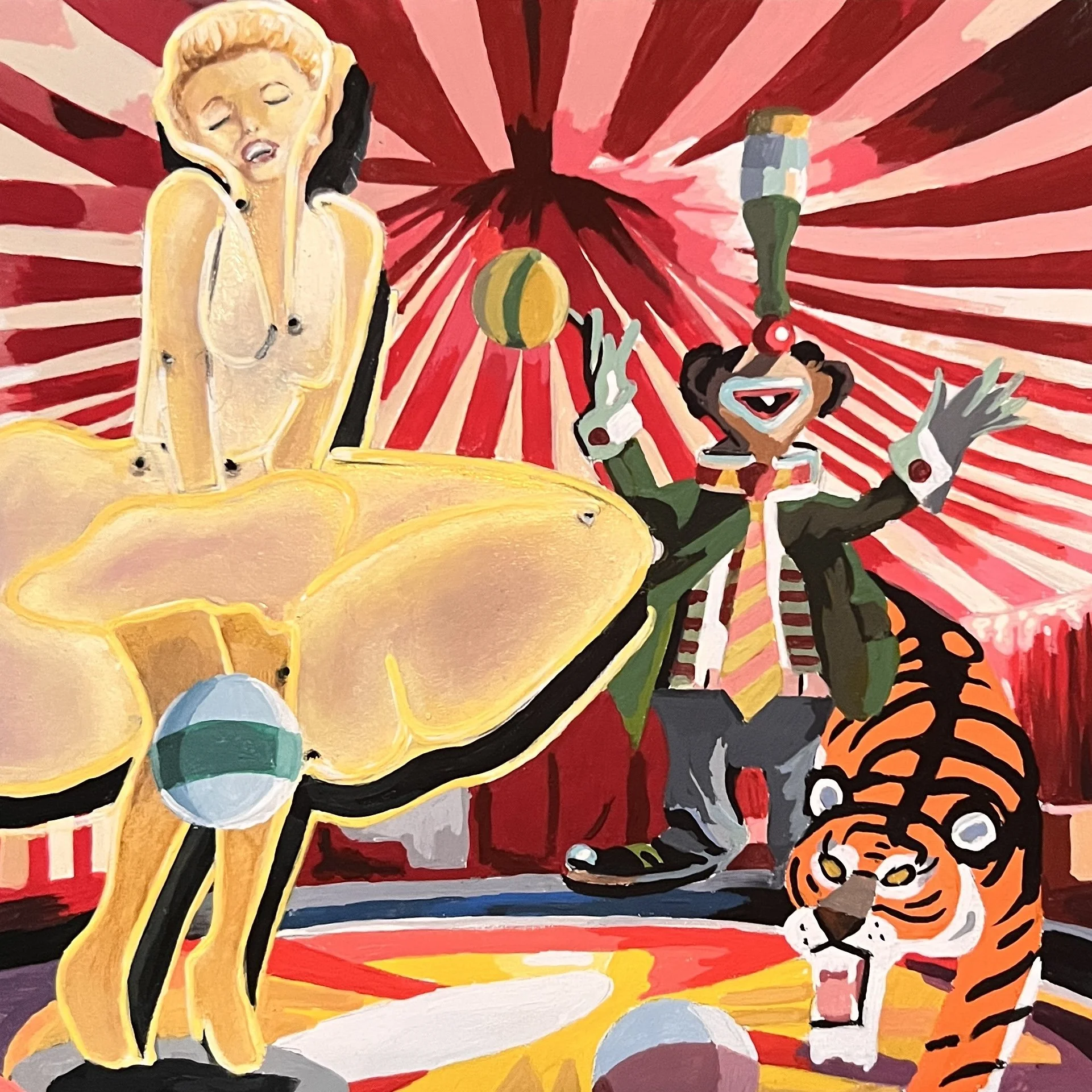 Big top. tiny painting.