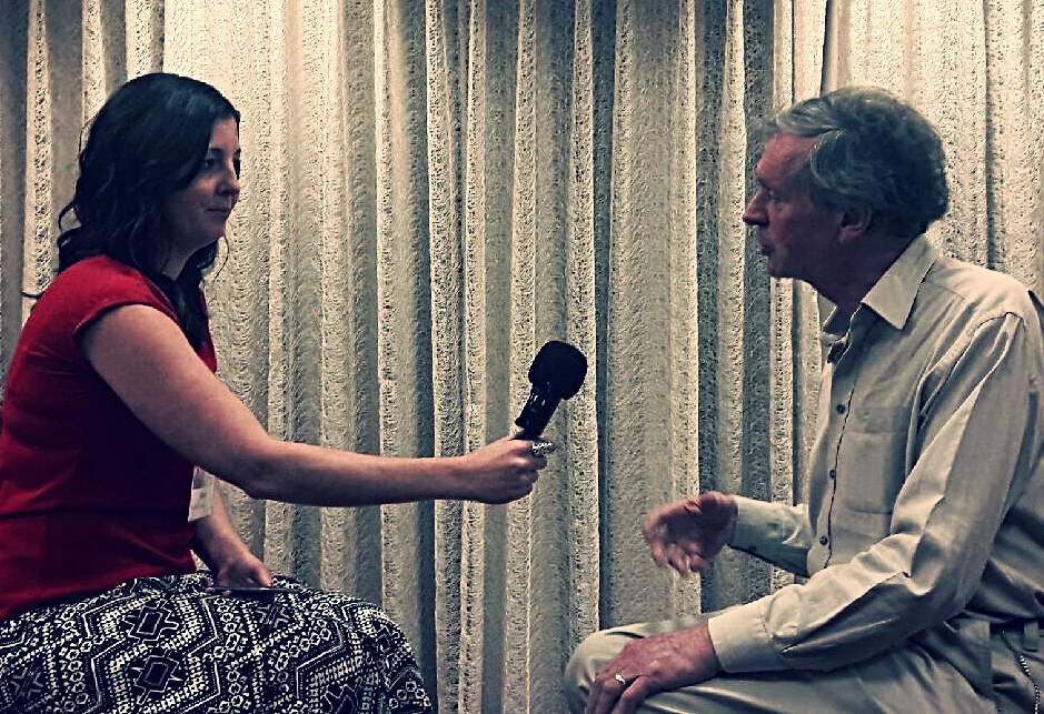 Haley interviewing Dr. Sheldrake