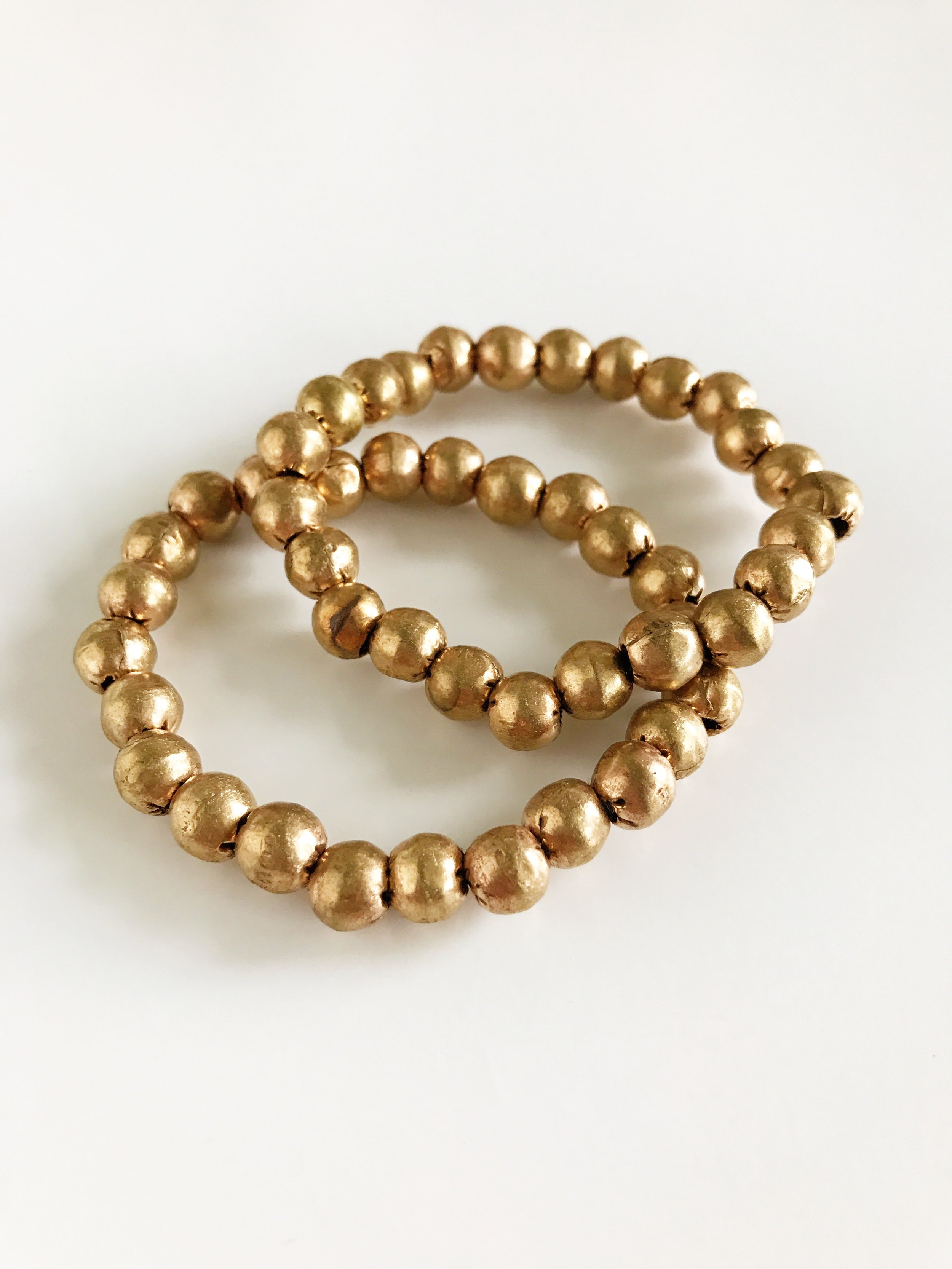 rosy gold trade beads (UPDATE: only classic brass color for now)
