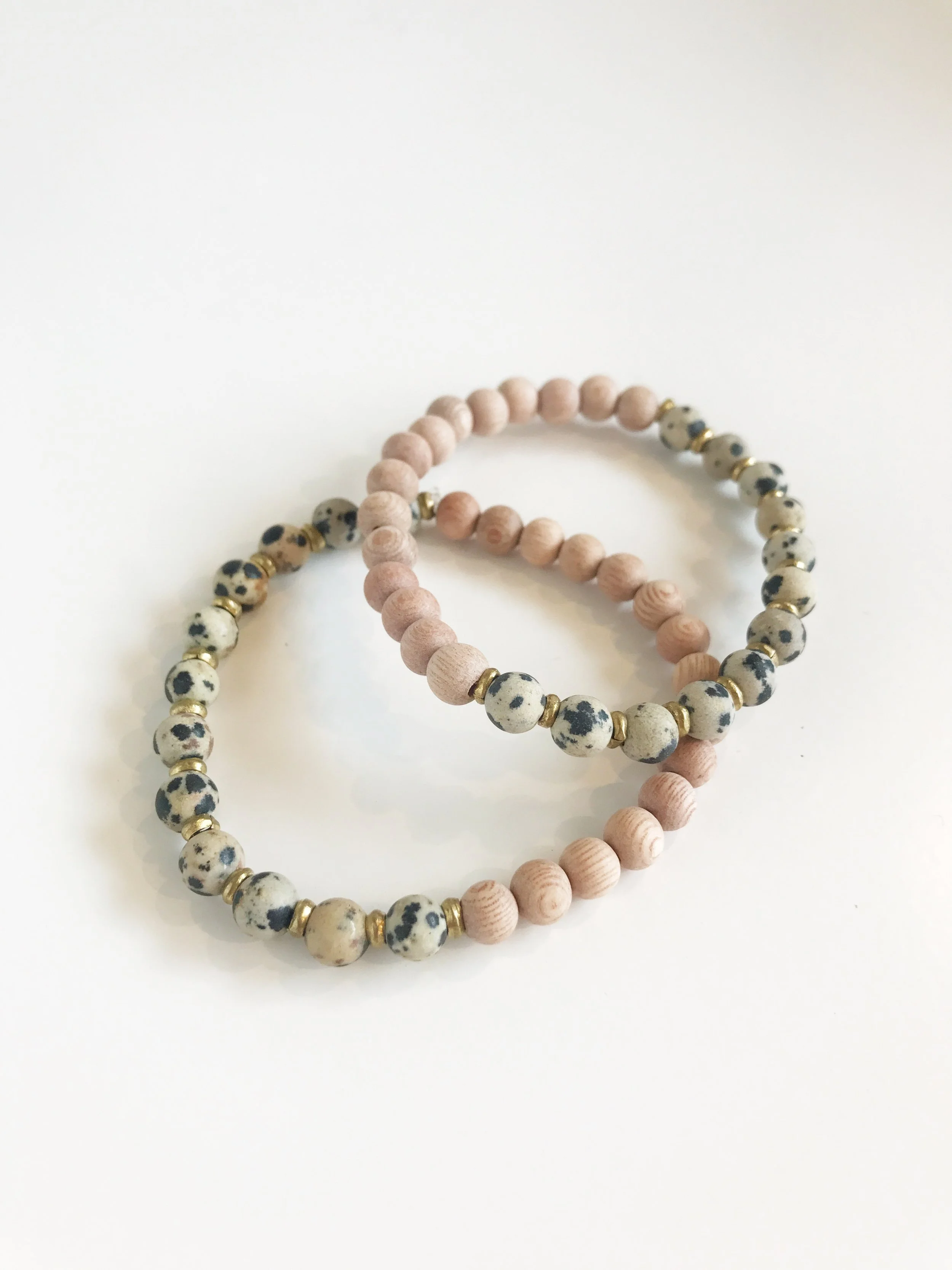 dalmation jasper + rosewood