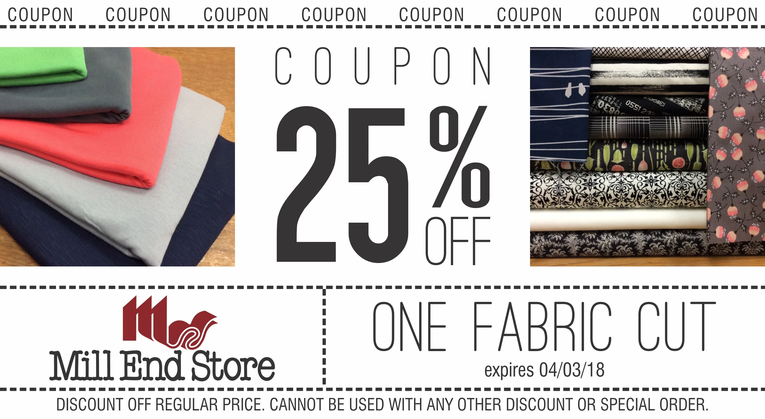 Mill End Coupon