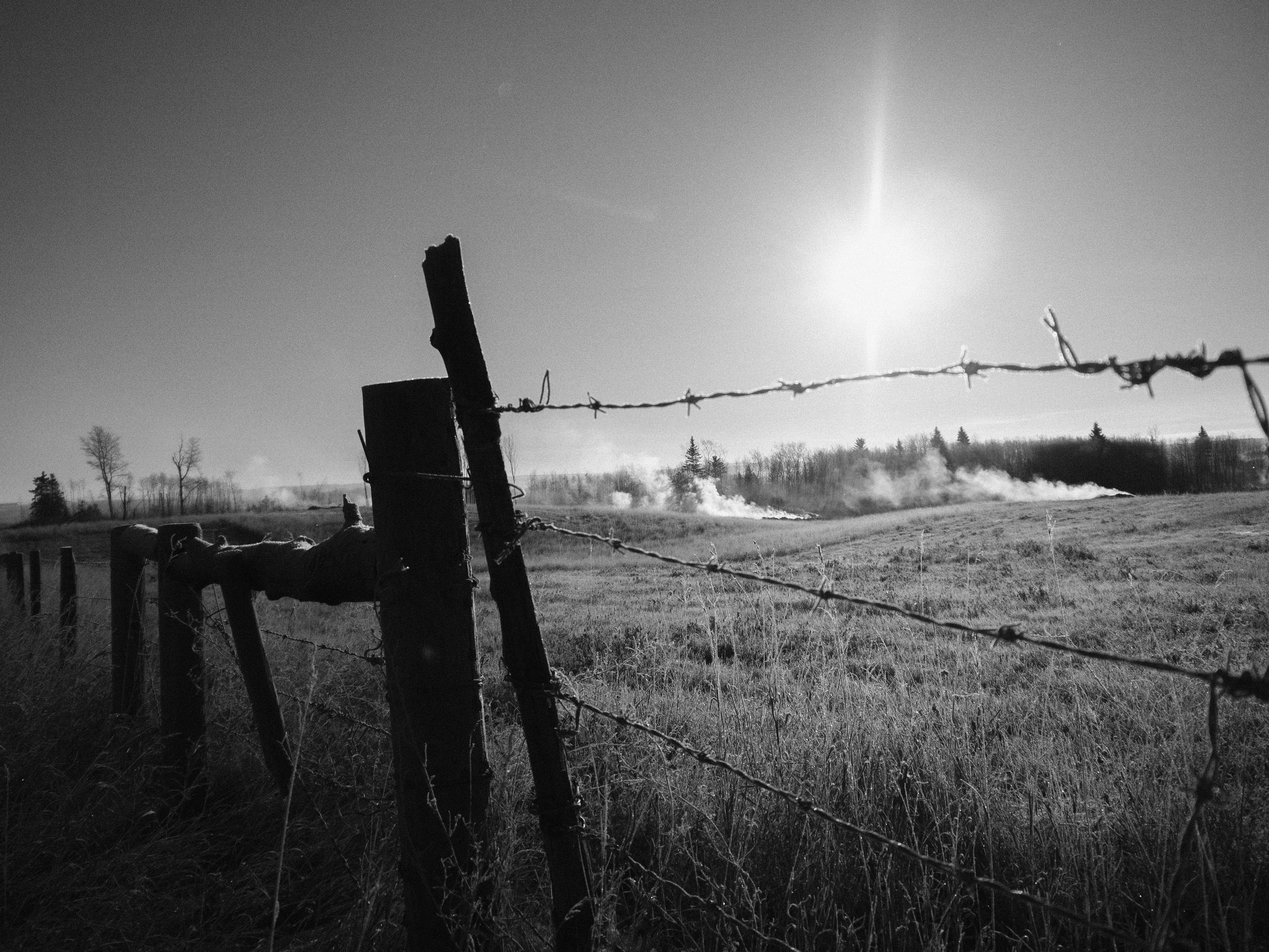 Just north of San Clara, Manitoba