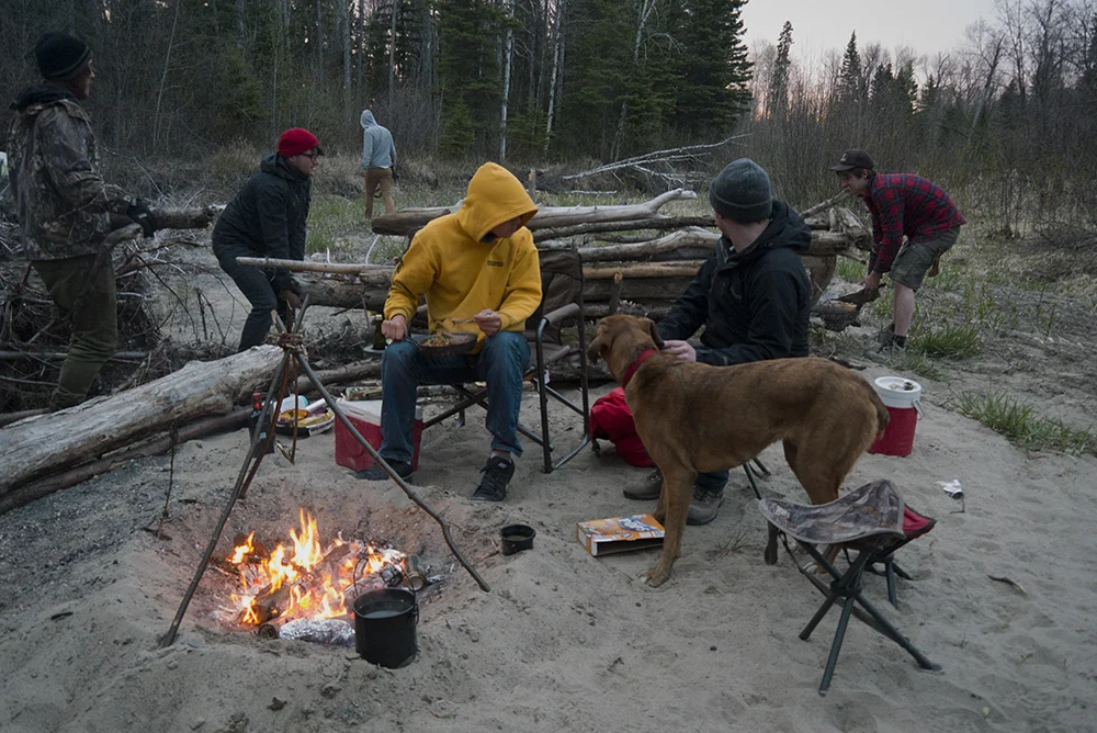 David has abandoned "ultra-lite" camping and opted for coolers and a director's chair.