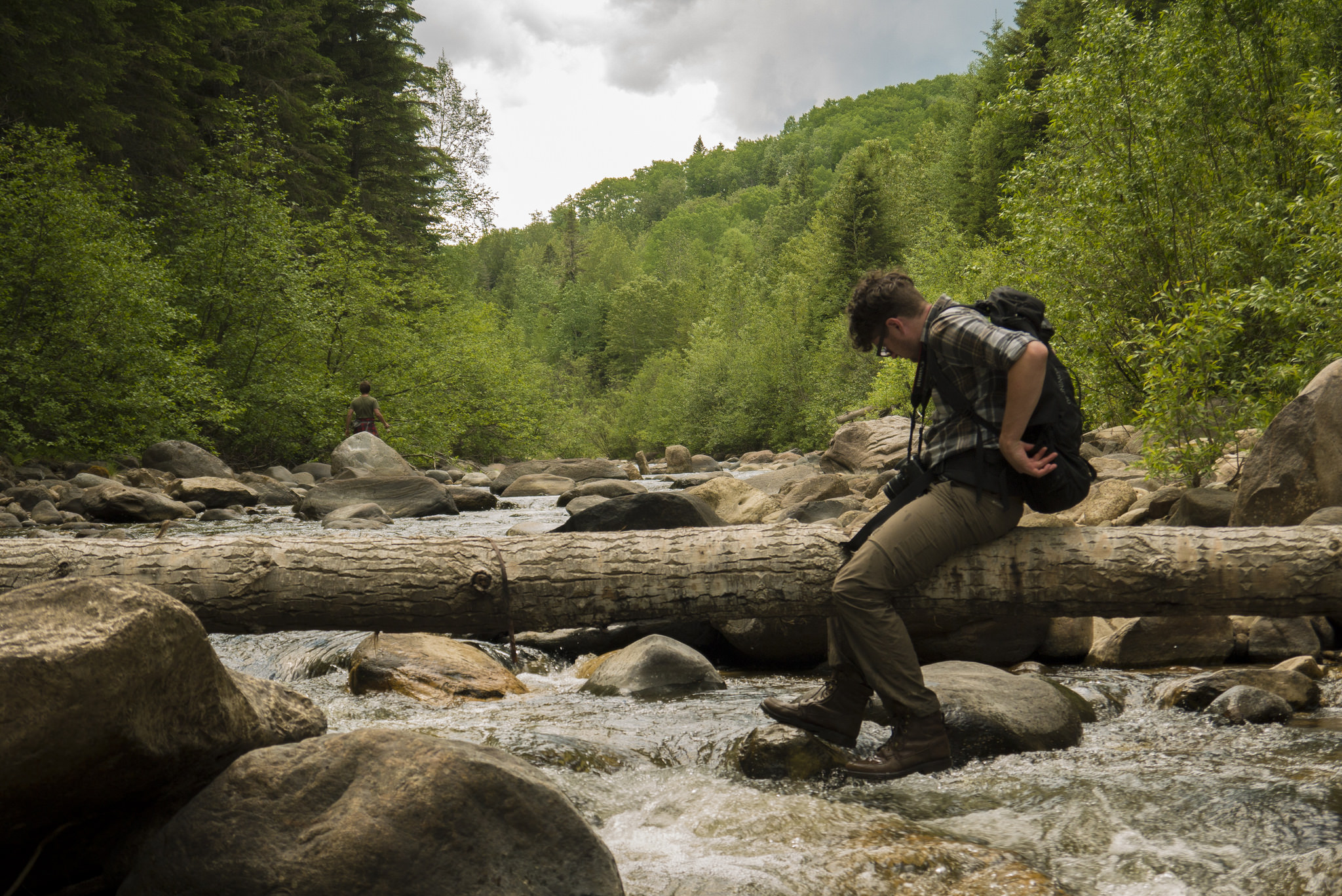 To photograph the river, Mitch risks an expensive camera - and a collar bone.