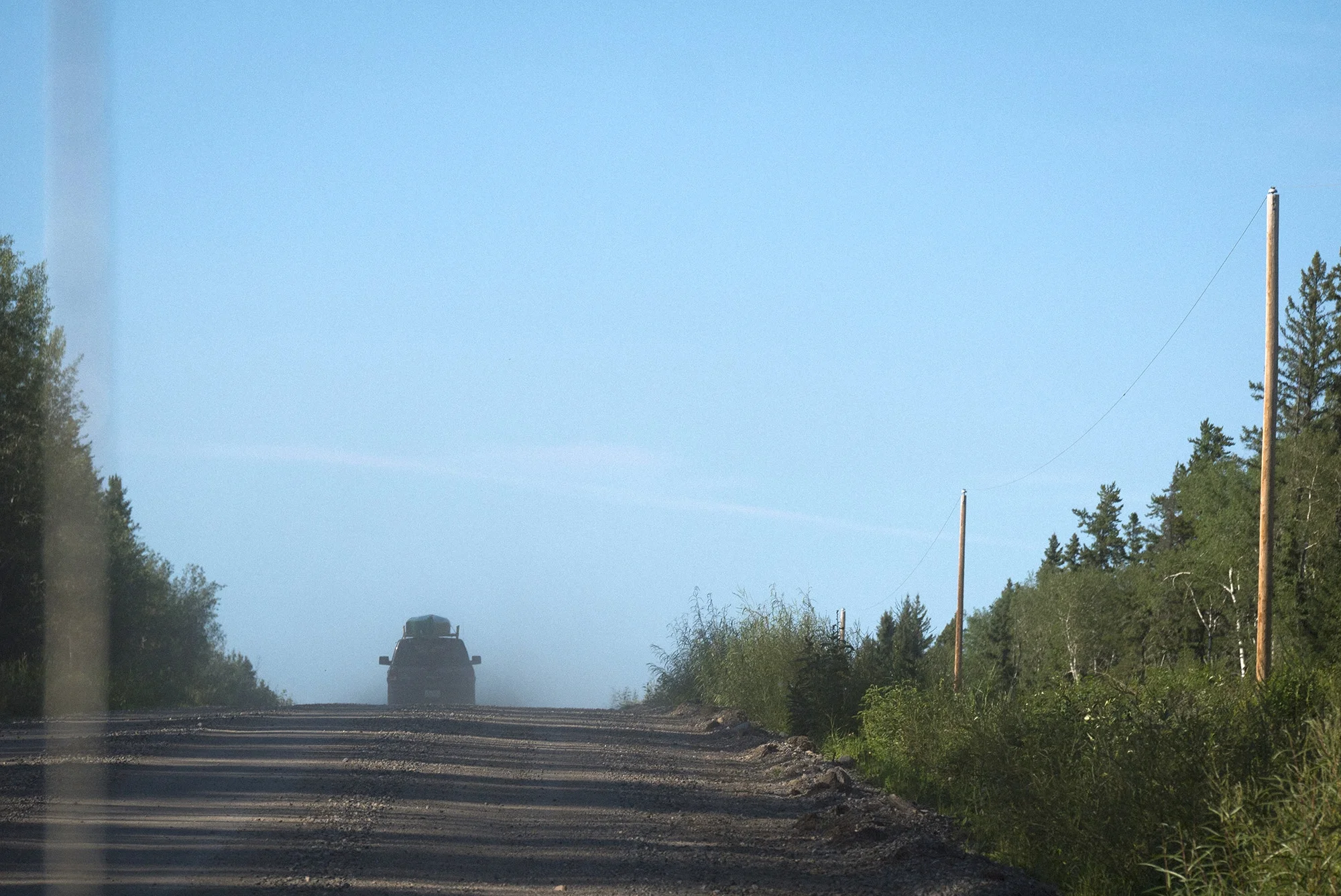 Leaving Denare Beach in search of the trailhead.