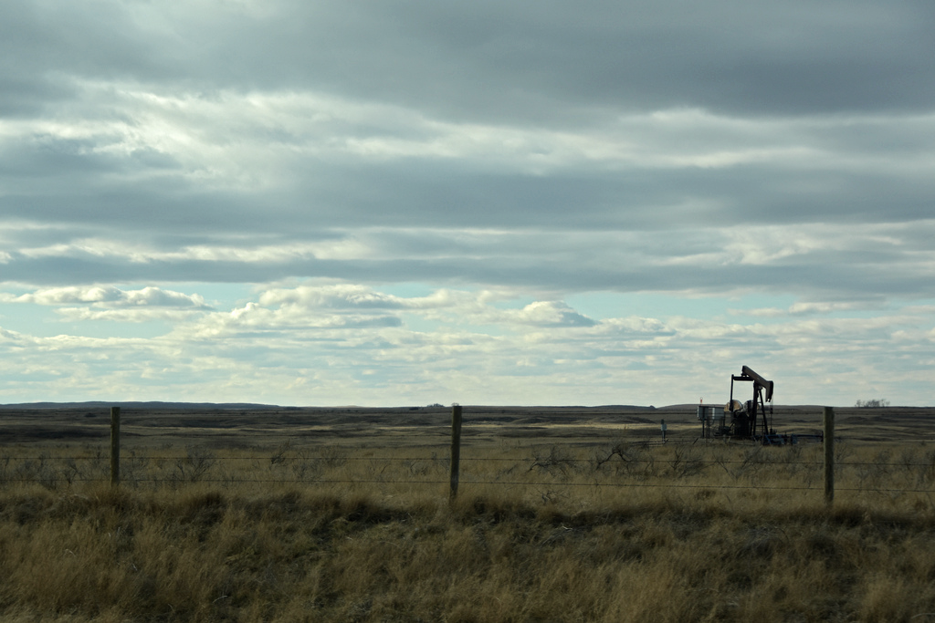 Driving along Saskatchewan's infamous stretch of the Trans-Canada Highway.