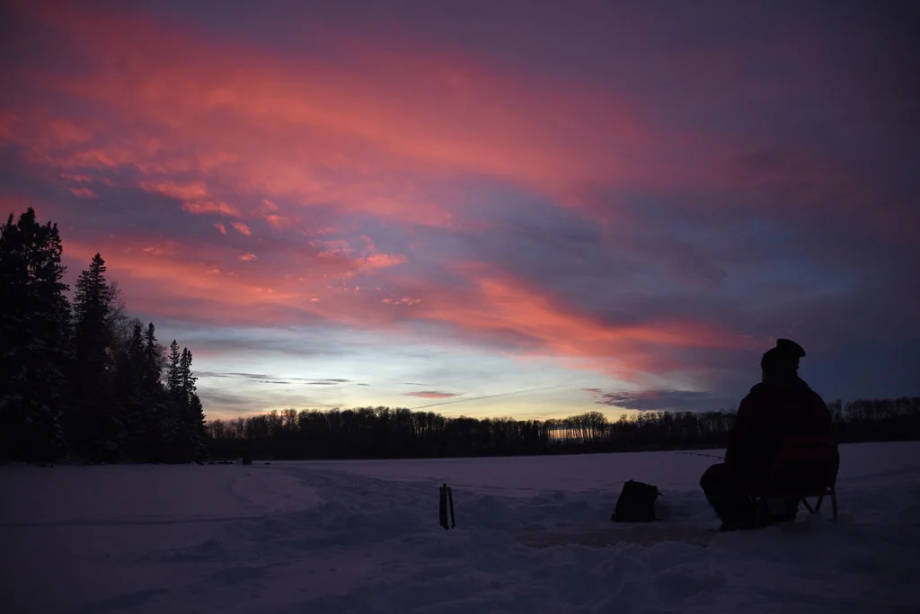 Ice Fishing at Steiestol Lake