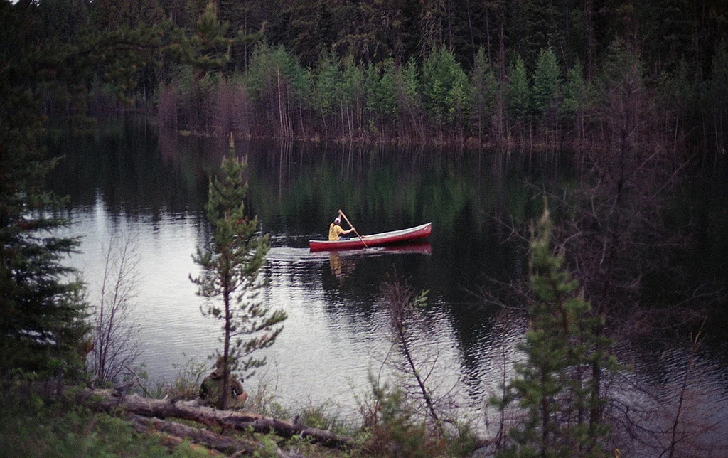 Canoeing Diamond Lake