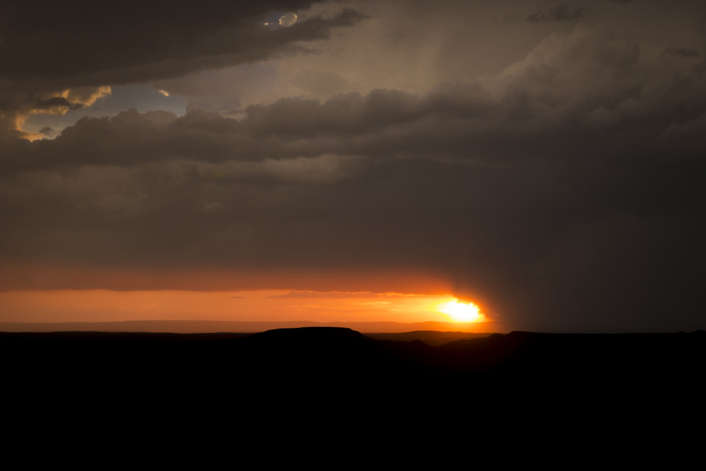 Storm and Sunset