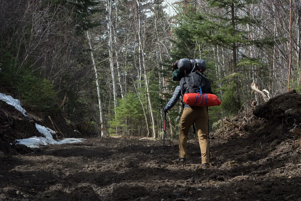 Muddy hike uphill (Goodson)