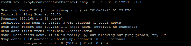 Nmap scan of secure Ubiquiti router
