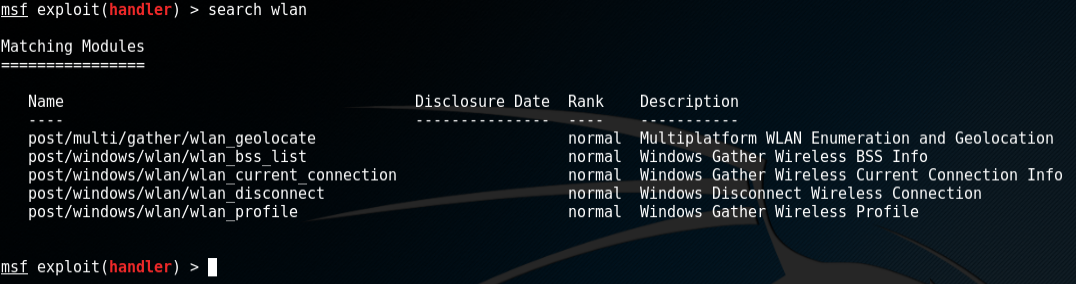 Finding Wireless Keys with Metasploit