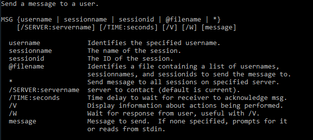 Alert Notifications in Windows with MSG