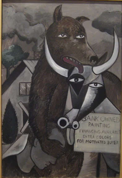 Bank Owned 40x30 acrylic on canvas 2008