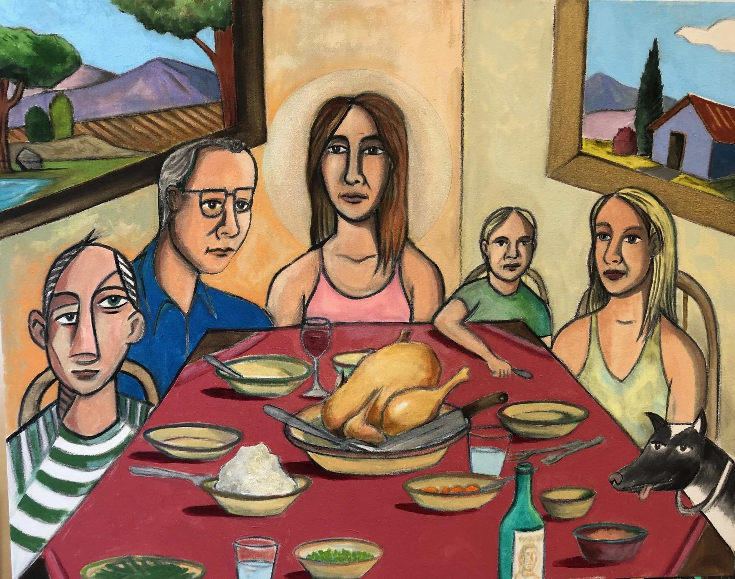 Holiday Meal. 30x40 acrylic 2020.jpeg