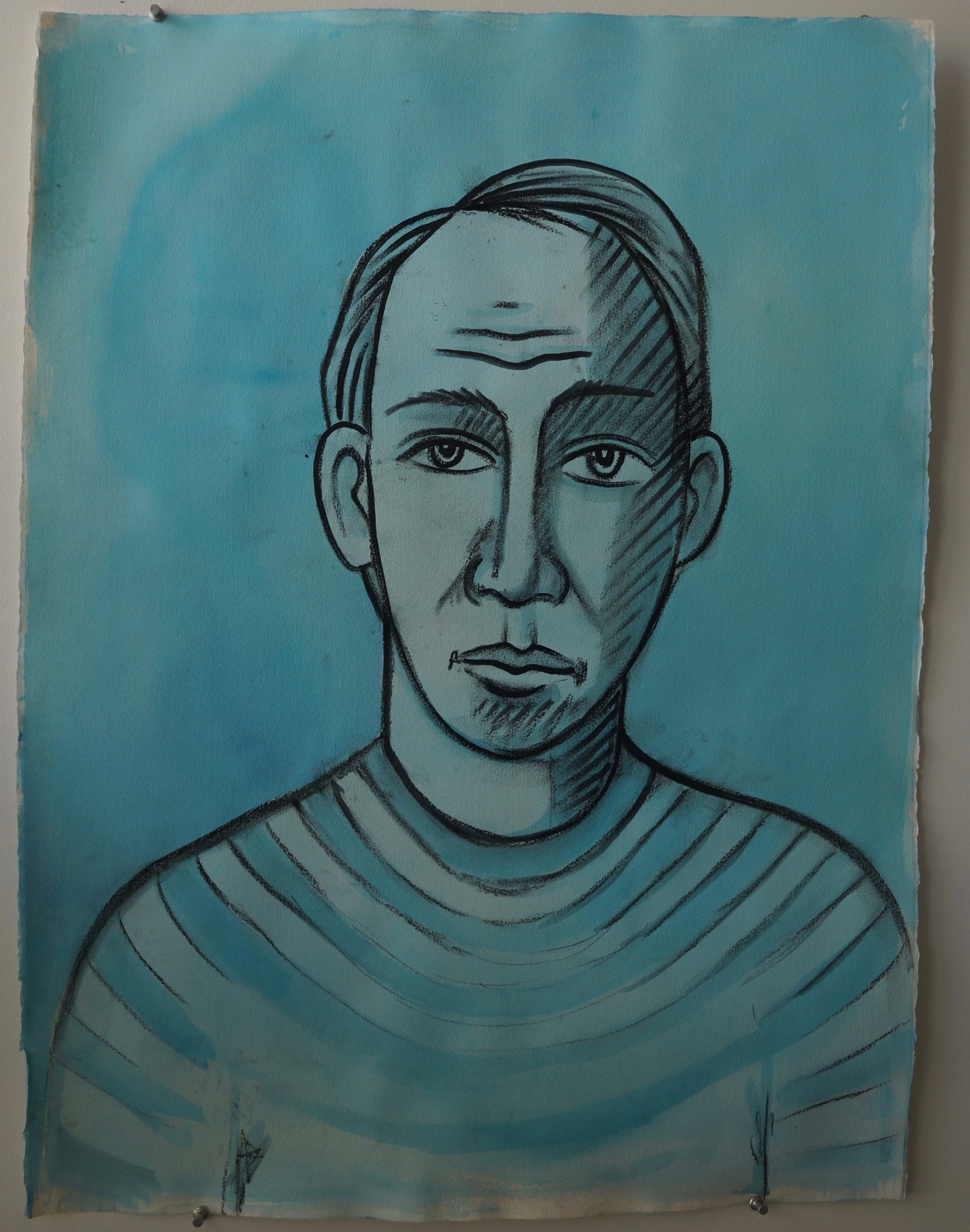 Blue Boy 22x30 acrylic:paper 2020.jpeg