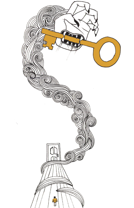 Eleutherophobia (Fear of Freedom) ; Ink and digital 2012