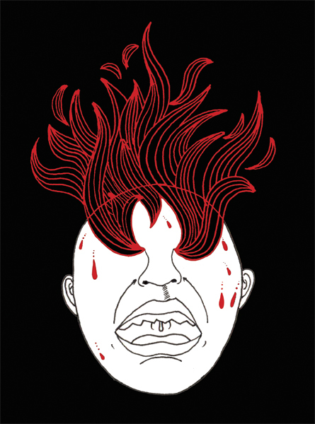 Fibriophobia (Fear of Fever) ; Ink and digital 2012