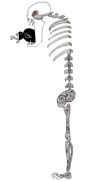 Necrophobia (Fear of Death & Dead Things) ; Ink and digital 2012