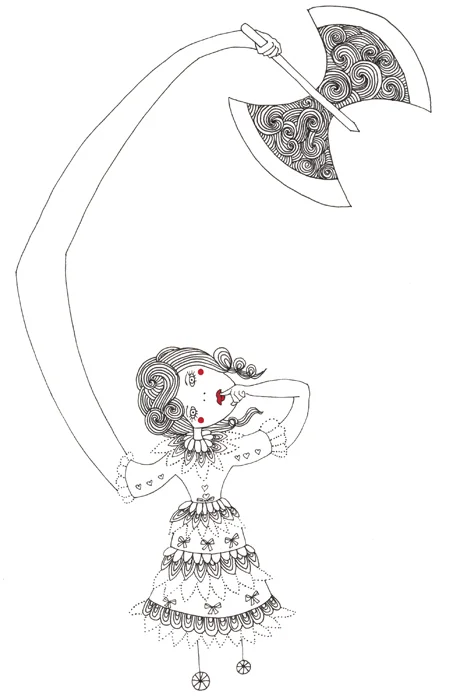 Pediophobia (Fear of Dolls) ; Ink and digital 2012