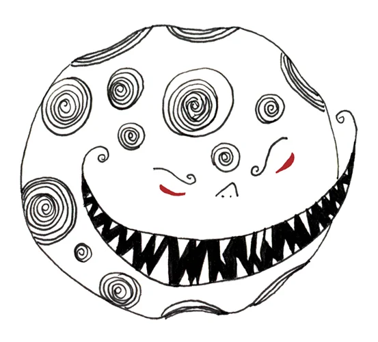 Selenophobia (Fear of the Moon ) ; Ink and digital 2012