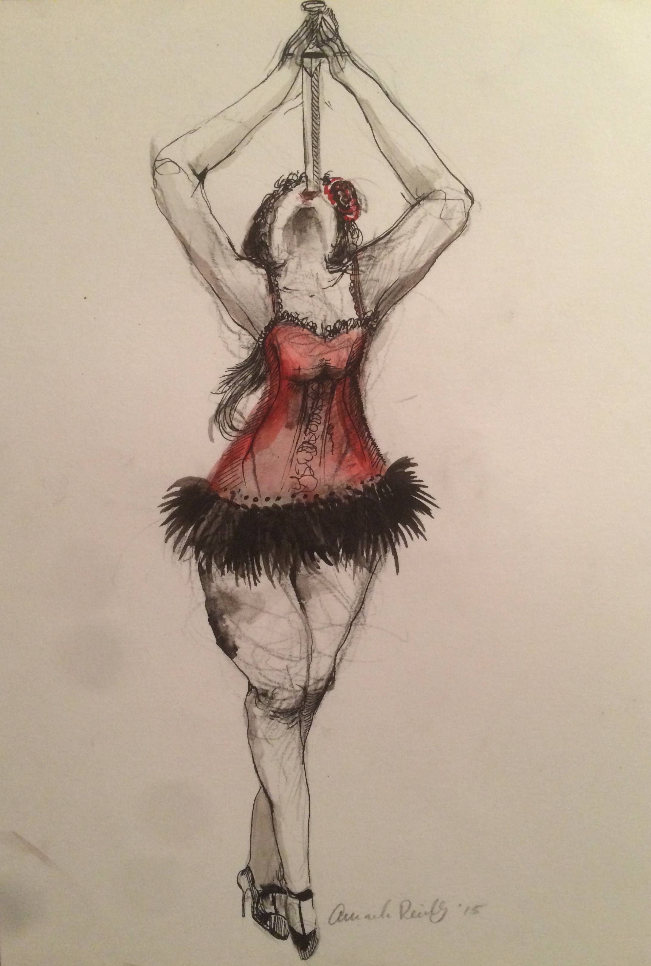 Betty Bloomerz swallowing swords at the sideshow! Elegant as ever. (Available For Purchase)