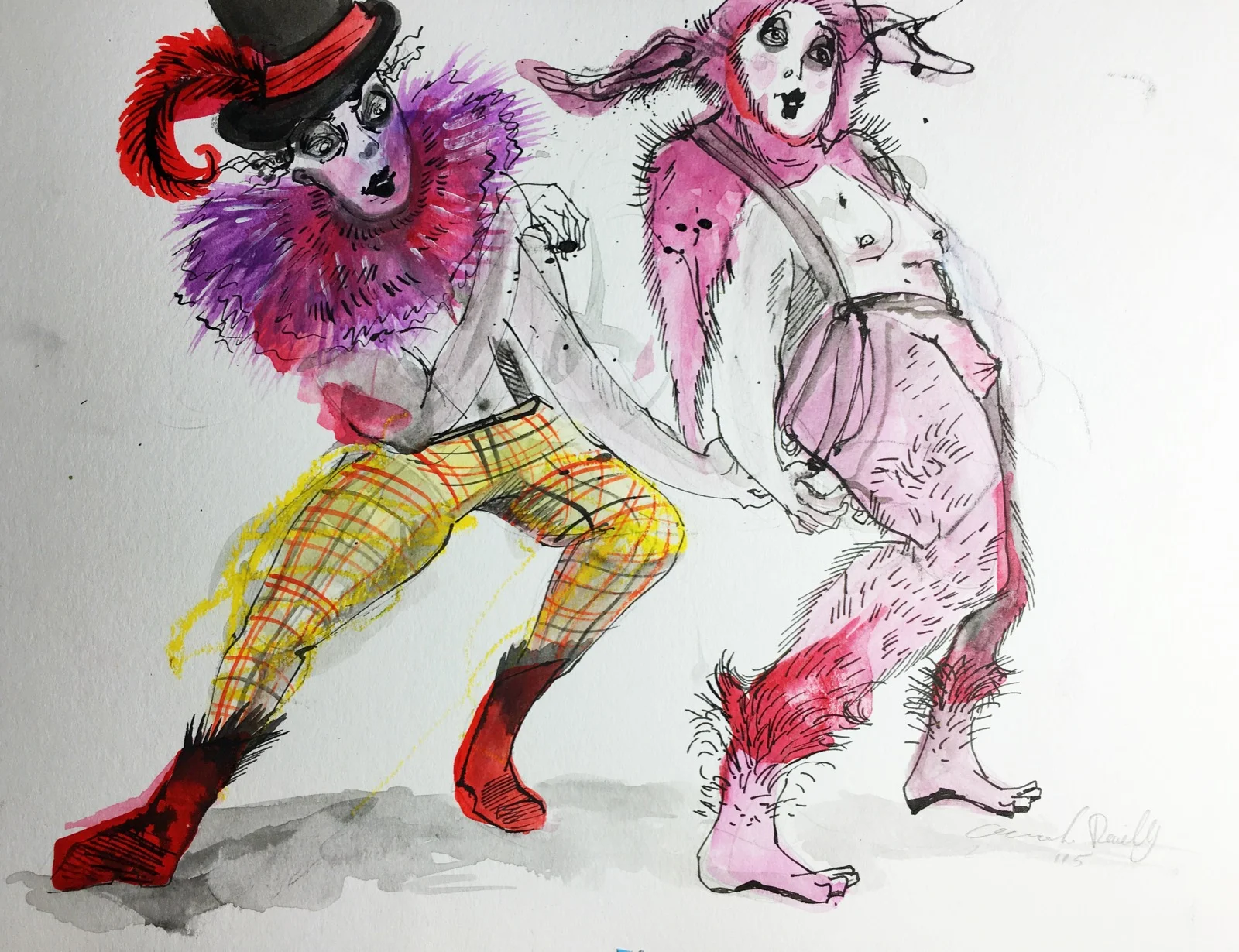 2 To Fly Burlesque (Drawing Available for purchase)